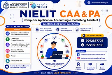 NIELIT Computer Application Accounting and Publishing Assistant