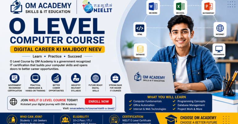 NIELIT O Level Computer Course at OM Academy – Government Recognized Computer Certification